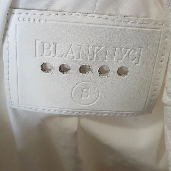 BlankNYC white double zip mesh jacket size small - Picture 11 of 15